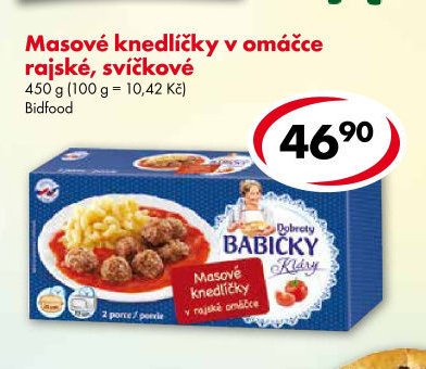 Masové knedlíčky v omáčce rajské, svíčkové