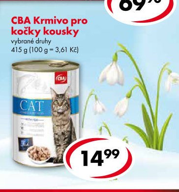 CBA Krmivo pro kočky kousky