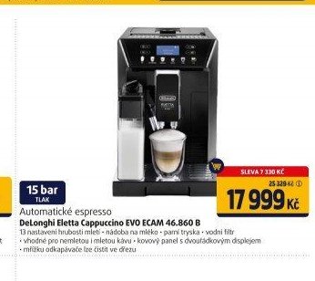 Automatické espresso DeLonghi Eletta Cappuccino EVO ECAM 46.860 B