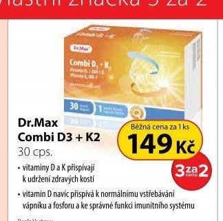 Dr.Max Combi D3 + K2 30 cps.
