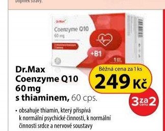 Dr.Max Coenzyme Q10 60 mg s thiaminem, 60 cps.