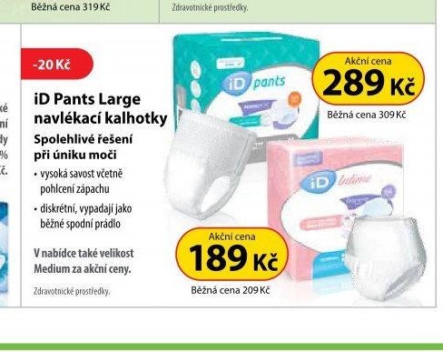 iD Pants Large navlékací kalhotky