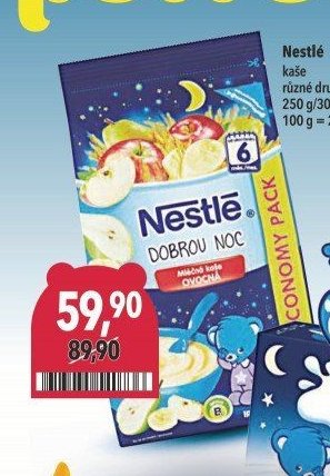 Nestlé kaše různé druhy 250 g/300 g