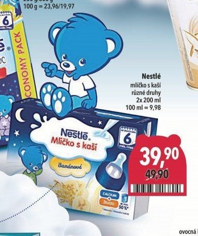 Nestlé mlíčko s kaší různé druhy 2x 200 ml