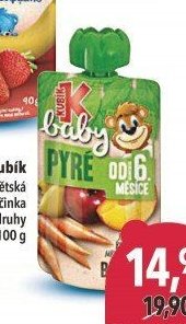 Kubík dětská ovocná svačinka různé druhy 100 g