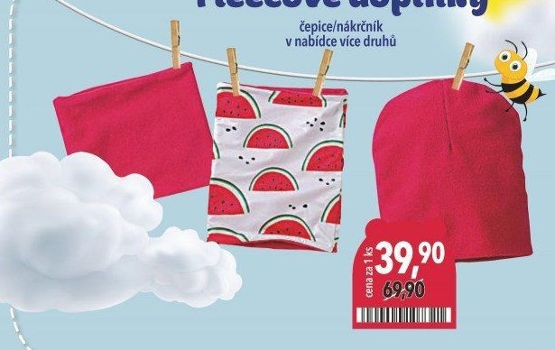Fleecové doplňky - čepice/nákrčník