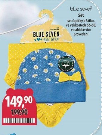 Blue Seven Set - čepička a šátek