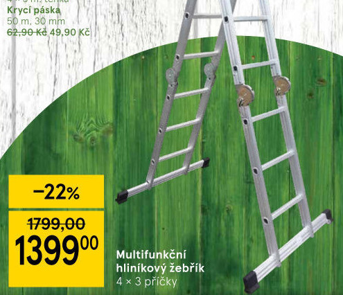 Hliníkový multifunkční žebřík