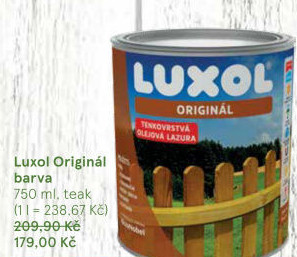 Lazura na dřevo Originál Aqua Luxol