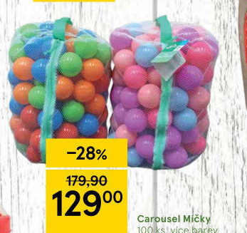 Plastové míčky Carousel