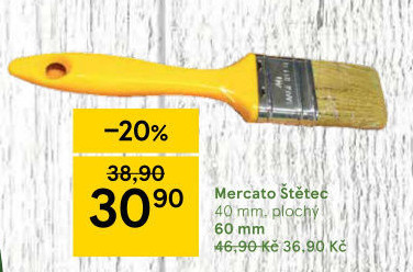 Plochý malířský štětec