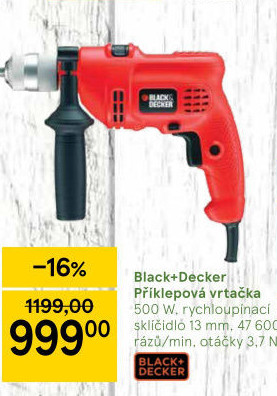 Příklepová vrtačka Black&amp