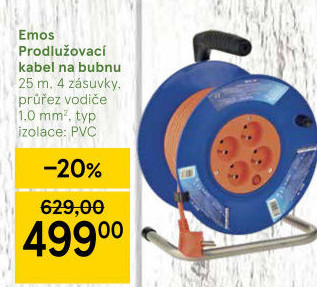 Prodlužovací kabel na bubnu Emos