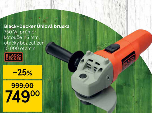 Úhlová bruska Black&amp
