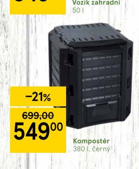 Kompostér 380 l, černý