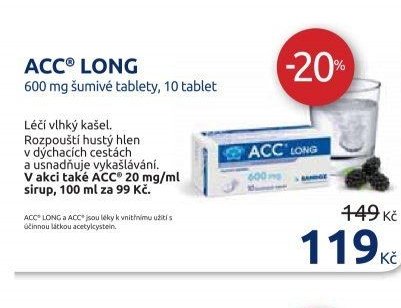 ACC LONG 600 mg šumivé tablety, 10 tablet