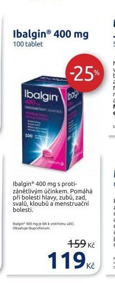 Ibalgin 400 mg 100 tablet