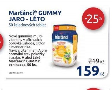 Martánci GUMMY JARO - LÉTO 50 želatinových tablet