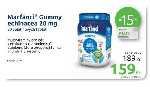 Martánci Gummy echinacea 20 mg