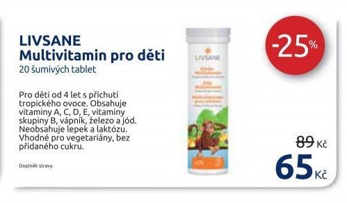 LIVSANE Multivitamin pro děti