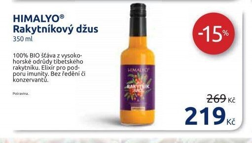 HIMALYO Rakytníkový džus