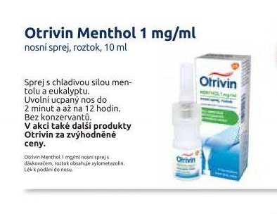 Otrivin Menthol 1 mg/ml