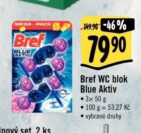 Bref WC blok Blue Aktiv