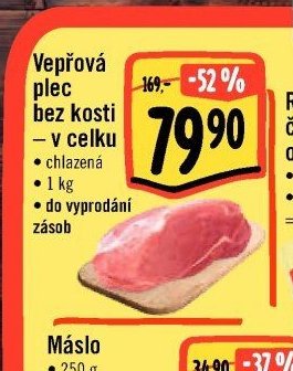 Vepřová plec bez kosti