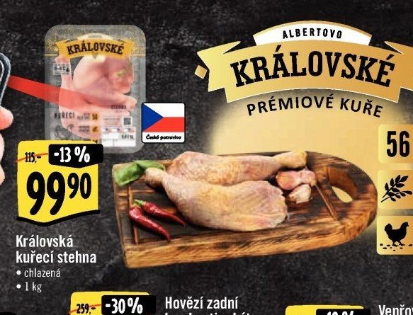 Královská kuřecí stehna