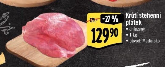 Krůtí stehenní plátek
