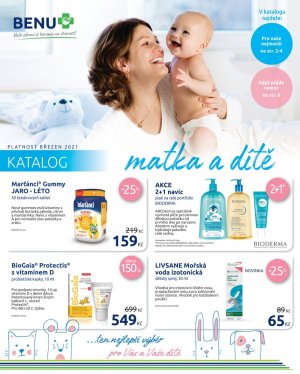 akční leták BENU Lékárna 1.3.2021-31.3.2021
