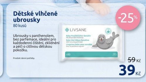 Dětské vlhčené ubrousky