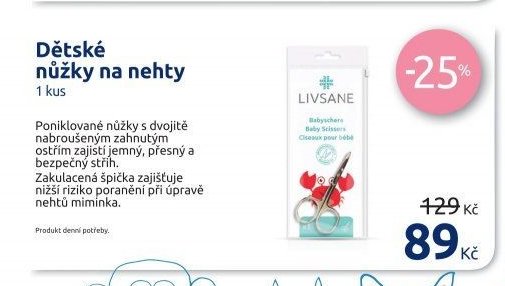 Dětské nůžky na nehty