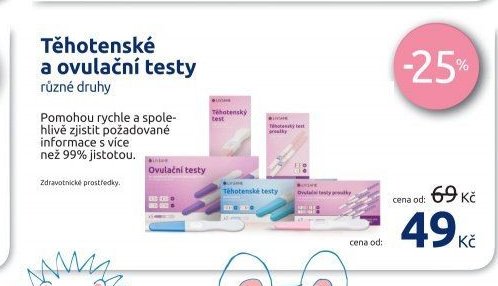 Těhotenské a ovulační testy