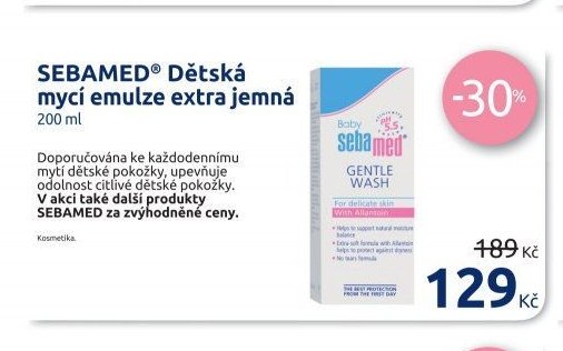SEBAMED® Dětská mycí emulze extra jemná