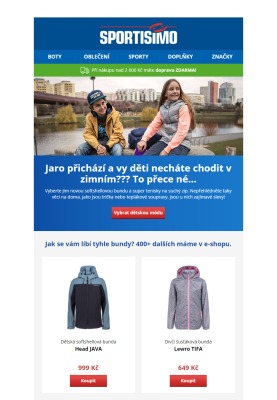 akční leták Sportisimo 2.3.2021-7.3.2021