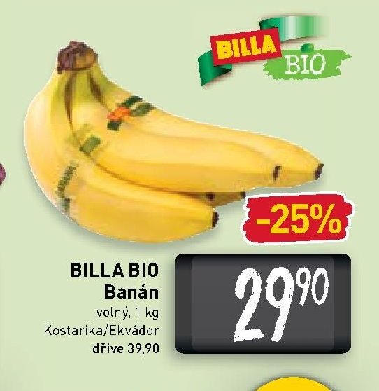 BILLA BIO Banán