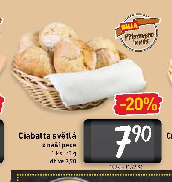 Ciabatta světlá