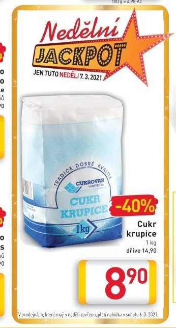 Cukr krupice