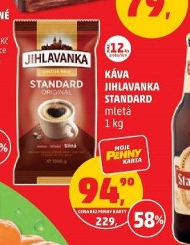 Káva Jihlavanka Standard 1 kg