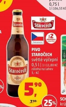 Pivo Staročech 0,5 l