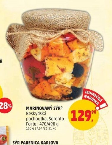MARINOVANÝ SÝR Beskydská pochoutka, Sorento Forte