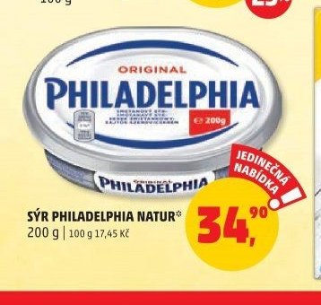 SÝR PHILADELPHIA NATUR 200 g