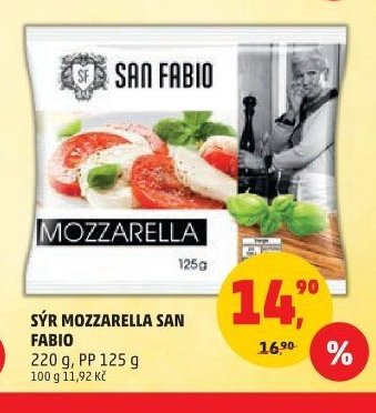 SÝR MOZZARELLA SAN FABIO 220 g