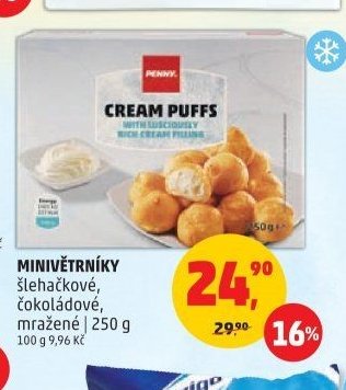 MINIVĚTRNÍKY šlehačkové, čokoládové, mražené