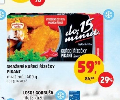 SMAŽENÉ KUŘECÍ ŘÍZEČKY PIKANT mražené