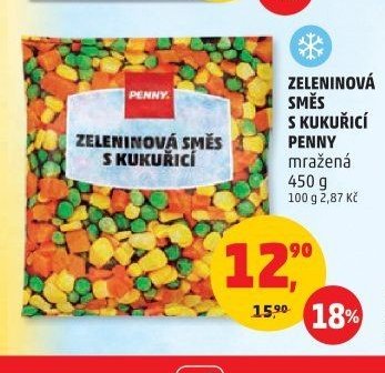 ZELENINOVÁ SMĚS S KUKUŘICÍ PENNY mražená