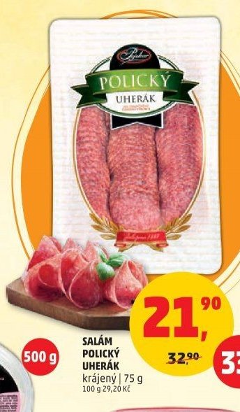 Salám Polický Uherák krájený
