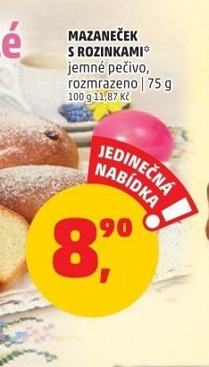 MAZANEČEK S ROZINKAMI