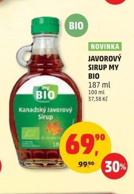 JAVOROVÝ SIRUP MY BIO